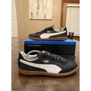 PUMA Superliga OG Mens Size 10.5 US Navy Gray White Gum Athletic Shoes 356999-09